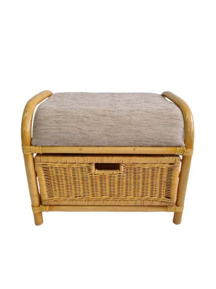 Пуф 12/20 с выдвижным ящиком, мед, вид спереди