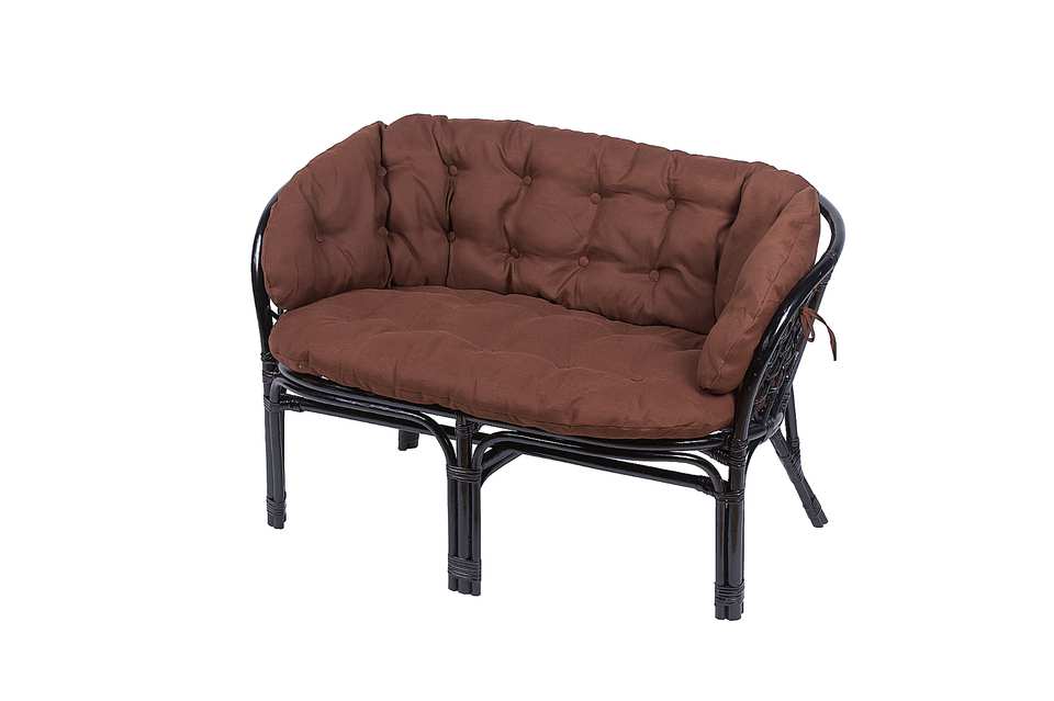 Диван Багама, подушка полная коричневая, венге, вид 3/4