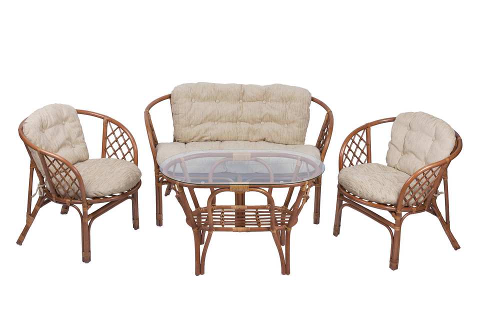 Bagama_Komplekt_tsvet_mindal_matovyi_s_bezhevymi_podushkami_i_ovalnym_stolom_2 Комплект Багама с диваном и овальным столом, подушки простые светлые, миндаль матовый