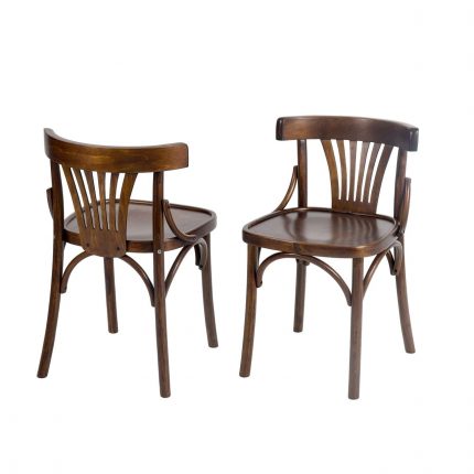 Венский стул твердый, темный (темно-коричневый)