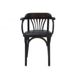 Венское кресло мягкое кож зам темно-коричневый