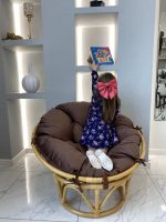 Кресло папасан из ротанга для детей