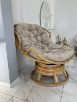 Кресло вращающееся Папасан Челси, мед