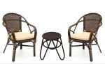 Кофейный комплект из натурального ротанга с креслами Петани и столиком Киви