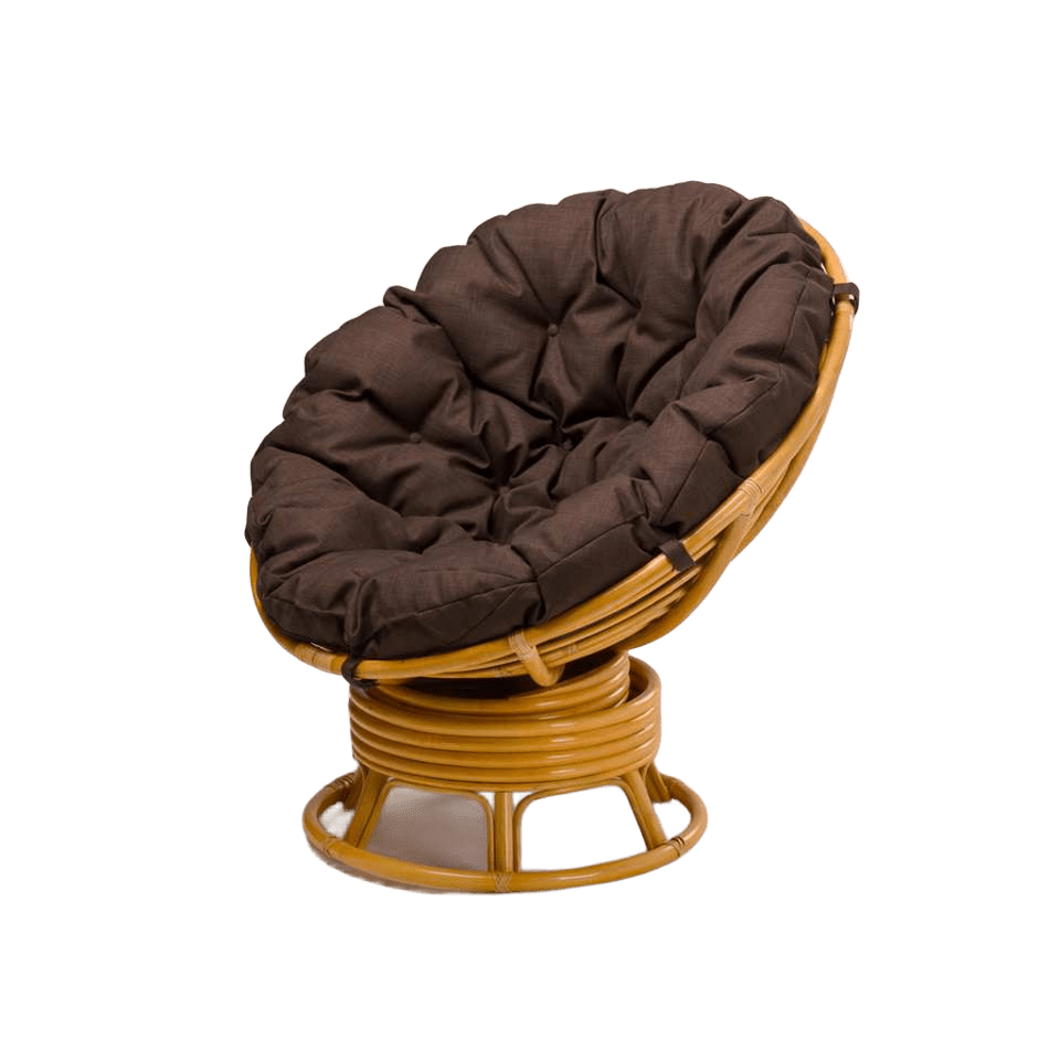 07 Кресло из ротанга Папасан вращающийся Кресло из ротанга Папасан вращающийся