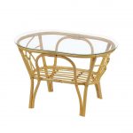 Овальный стол Багама из натурального ротанга