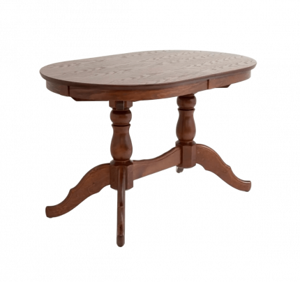 Обеденный овальный раздвижной стол из массива березы