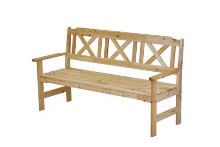 скамья деревянная