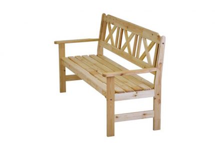 скамья деревянная