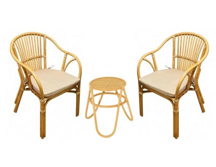 Кресла и столик Киви, подушки светлые