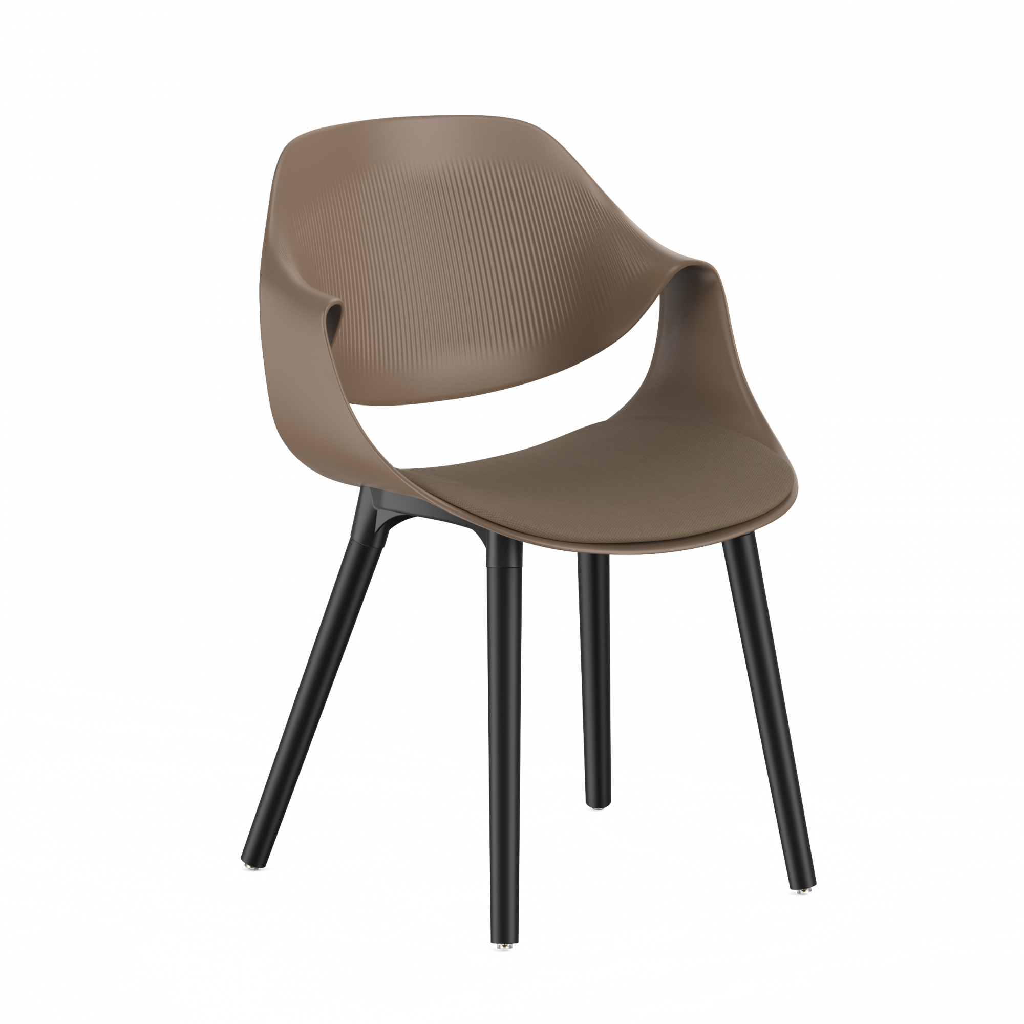 Стул SATIE SOFT B (капучино) 2 Обеденный стул из полипропилена SATIE SOFT