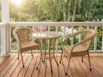 Кофейный комплект из искусственного ротанга Deco