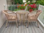 Кофейный комплект из искусственного ротанга Deco