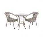 Кофейный комплект из искусственного ротанга Deco