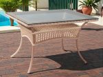 Обеденный плетеный стол из искусственного ротанга Deco 120х90см