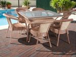 Обеденный плетеный стол из искусственного ротанга Deco 120х90см