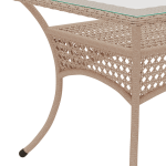 Обеденный плетеный стол из искусственного ротанга Deco 120х90см