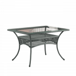 Обеденный плетеный стол из искусственного ротанга Deco 120х90см