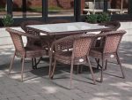 Обеденный плетеный стол из искусственного ротанга Deco 120х90см