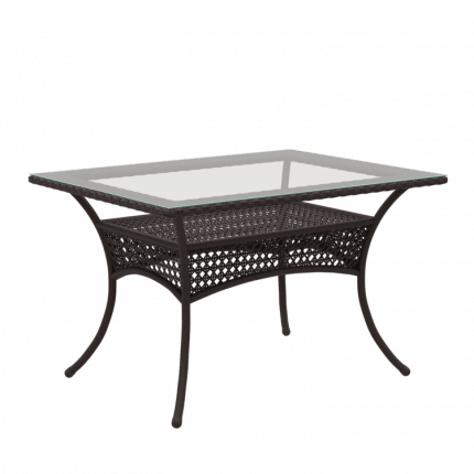 Обеденный плетеный стол из искусственного ротанга Deco 120х90см