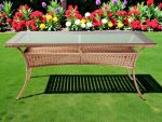 Обеденный плетеный стол из искусственного ротанга Deco 150х90см