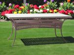 Обеденный плетеный стол из искусственного ротанга Deco 150х90см