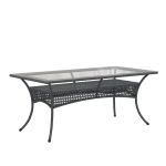 Обеденный плетеный стол из искусственного ротанга Deco 180х90см
