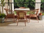 Обеденный плетеный стол из искусственного ротанга Deco 90см