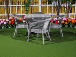 Обеденный плетеный стол из искусственного ротанга Deco 90см