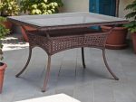 Обеденный плетеный стол из искусственного ротанга Deco 90см