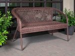 Плетеный 2-местный диван из ротанга Dec