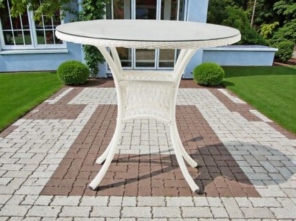 Стол круглый DECO из искусственного ротанга